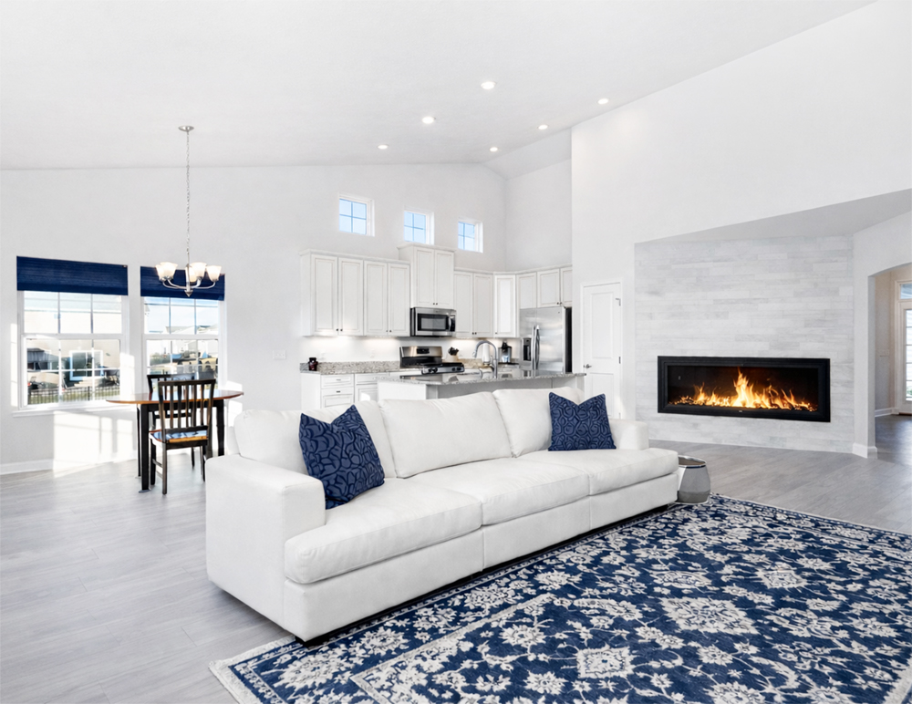 Full-Home Remodeling with Coordinated Living and Kitchen Spaces Full-home remodeling featuring coordinated living areas, kitchen upgrades, and cohesive finishes throughout the home